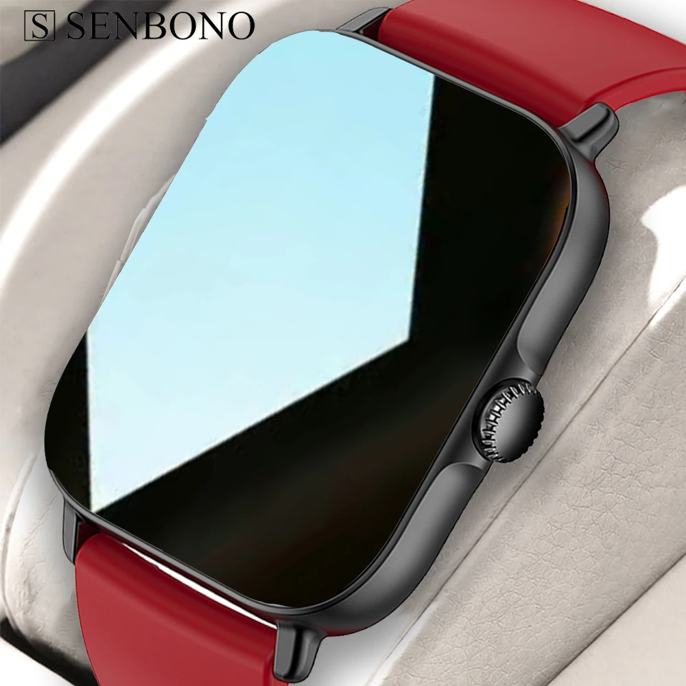 

SENBONO 2022 New Sport Smart Watch Women Bluetooth Call Heart Rate Sleep Monitor IP67 Waterproof Smartwatch for Android IOS