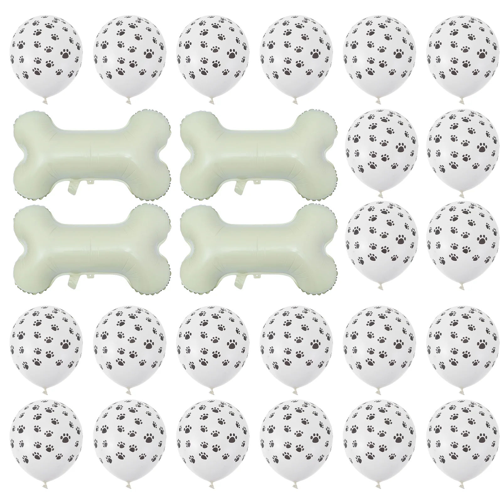 

Wedding Decor Baby Shower Balloon White Party Decoration Metallic Balloons Dog Birthday Pet Bulk Bone