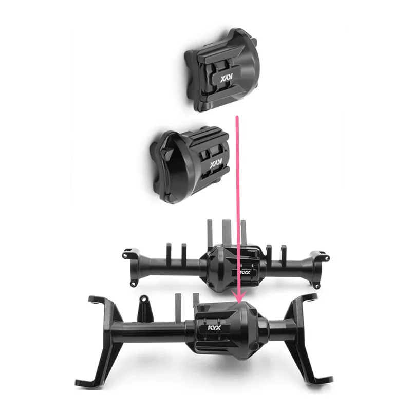 

KYX металлические передние и задние фонари S20011 для 1/10 RC Crawler Car Traxxas крышки осей TRX6 RC Car