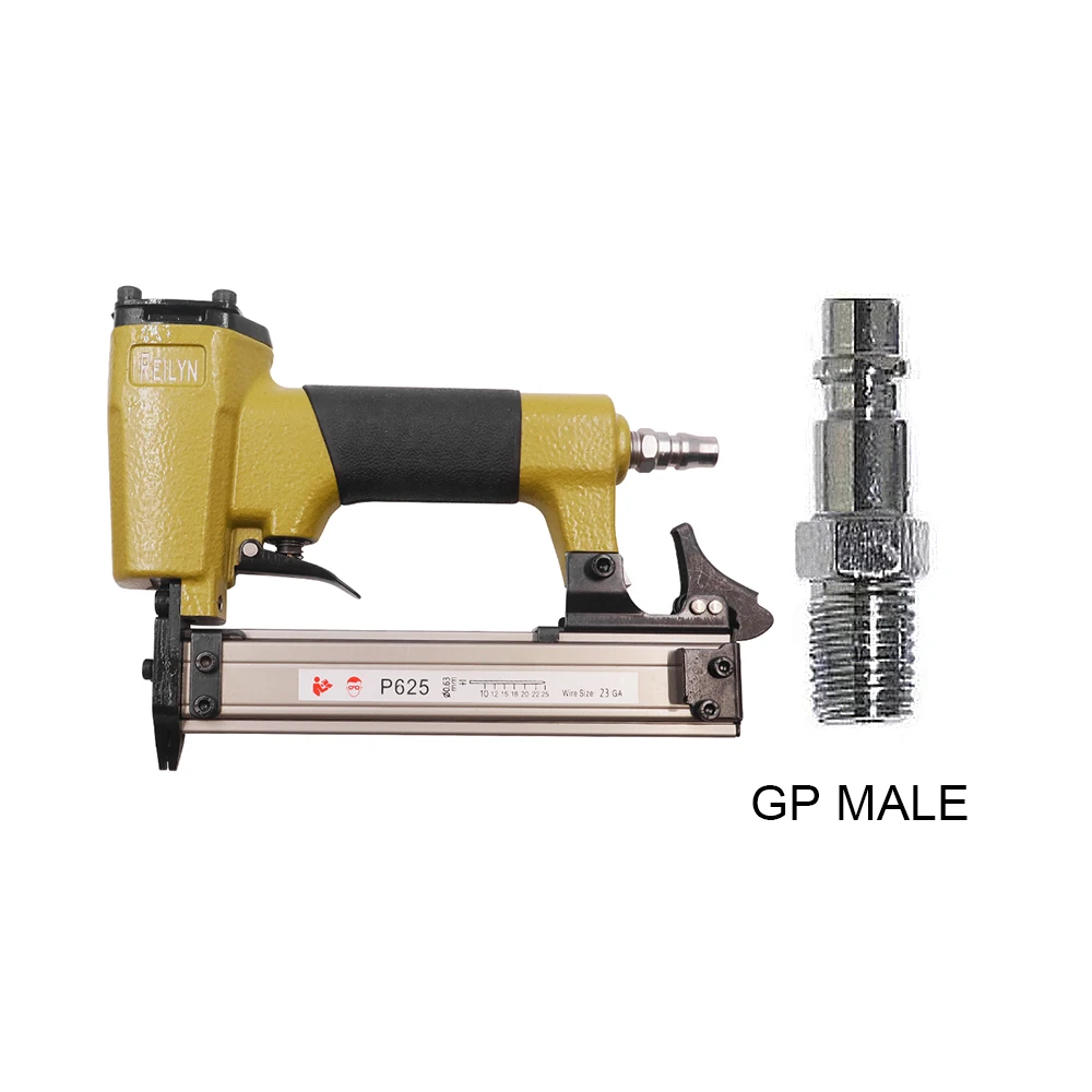 

Reilyn 23Ga Пневматический гвоздезабивной станок P625 Маленький пистолет для гвоздей для плинтус 12-25 мм Пневматические инструменты Воздушный гвоздезабивной станок 23 калибра