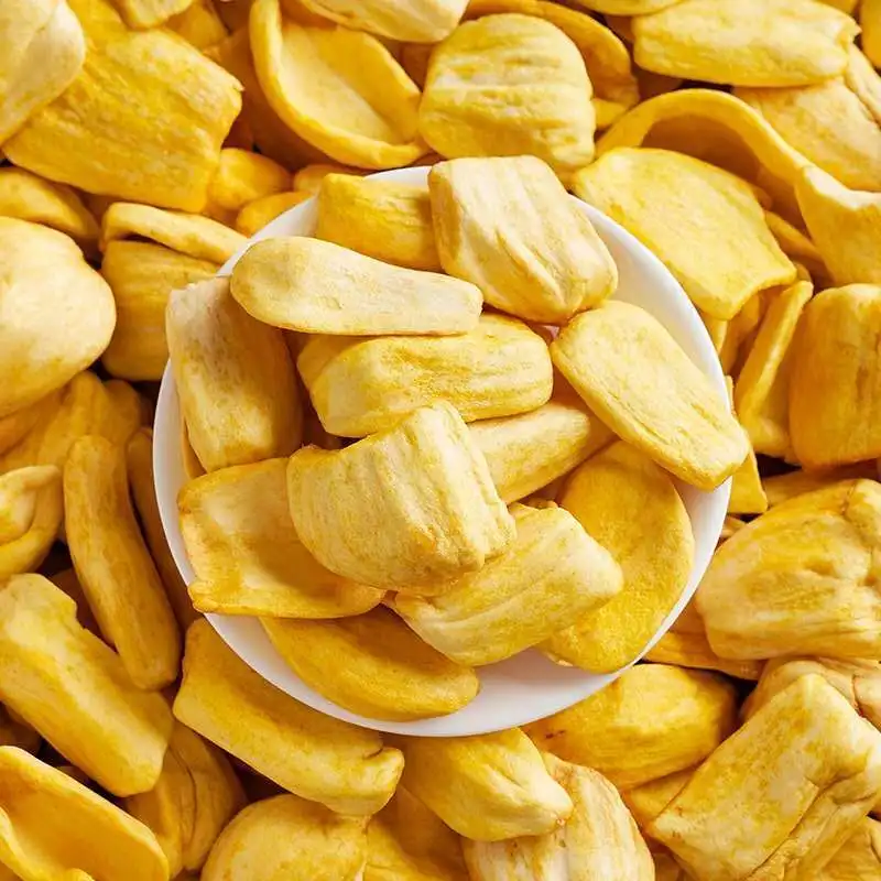 

Jackfruit Freeze Dried Fruits Snacks Chunks - Non-GMO 100% Natural and Organically Processes Bake Material Cake No Teapot