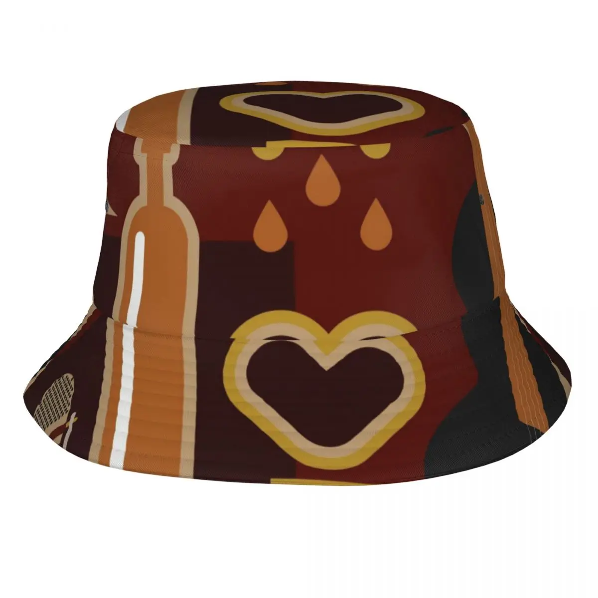 

Bucket Hat Unisex Bob Caps Hip Hop Gorros Retro Music Instruments Summer Panama Cap Beach Sun Fishing Hat