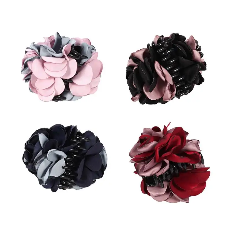 

4 Pcs Women Hair Clip Hair Claw Grip Hair Claw Jaw Clips Hair Catch Jaw Clamp Hair Secure Clip Hair Claw Decorative