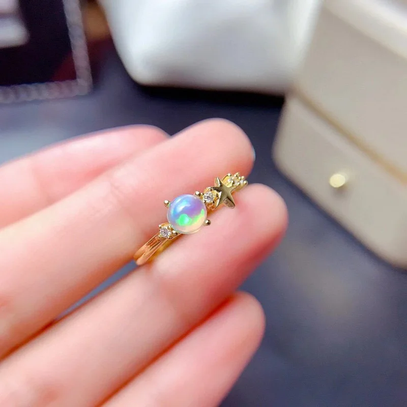 Женское вечерние ЦО из серебра 925 пробы с натуральным опалом |