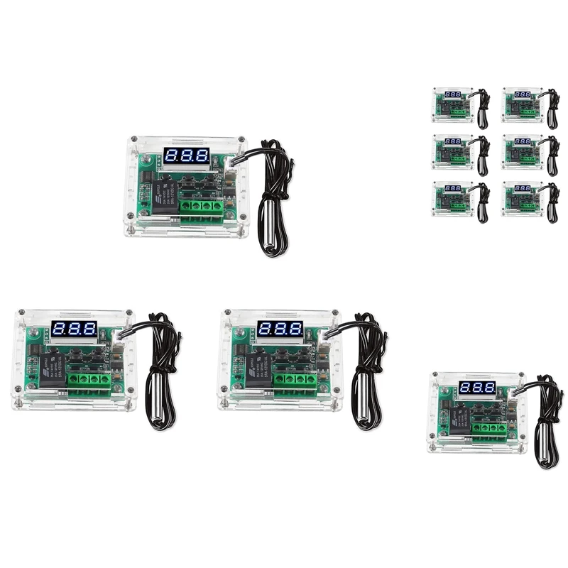 Акция! Плата цифрового термостата W1209 DC 12V -50-110°C Электронный модуль управления температурой с переключателем.