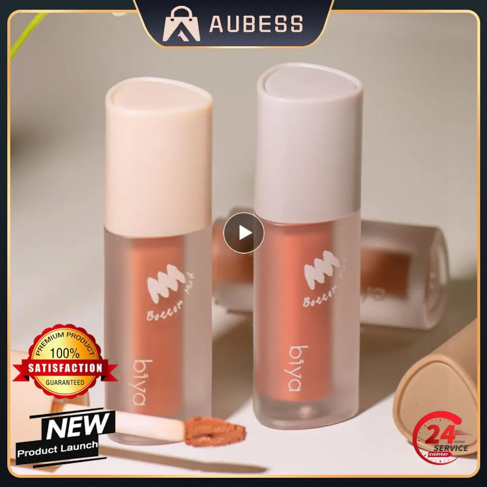 

Lipstick 4 Color Soft Mist Lip Gloss Velvet Matte Lip Glaze Lips Makeup Milk Coffee Red Lip Tint Moisturizing Lip Mud Cosmetics