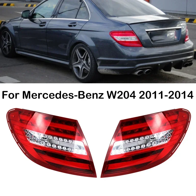 Новый! Для Mercedes Benz W204 C180 C200 C220 C260 C280 C300 2011 2012 2013 2014 светодиодный задний фонарь