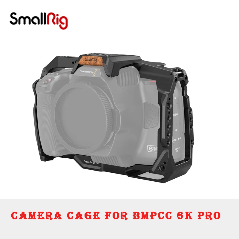 

SmallRig Professional Full DSLR Camera Cage Rig for BMPCC 6K Pro +Top Handle Cage Kit with Cold Shoe Mount Camera Set
