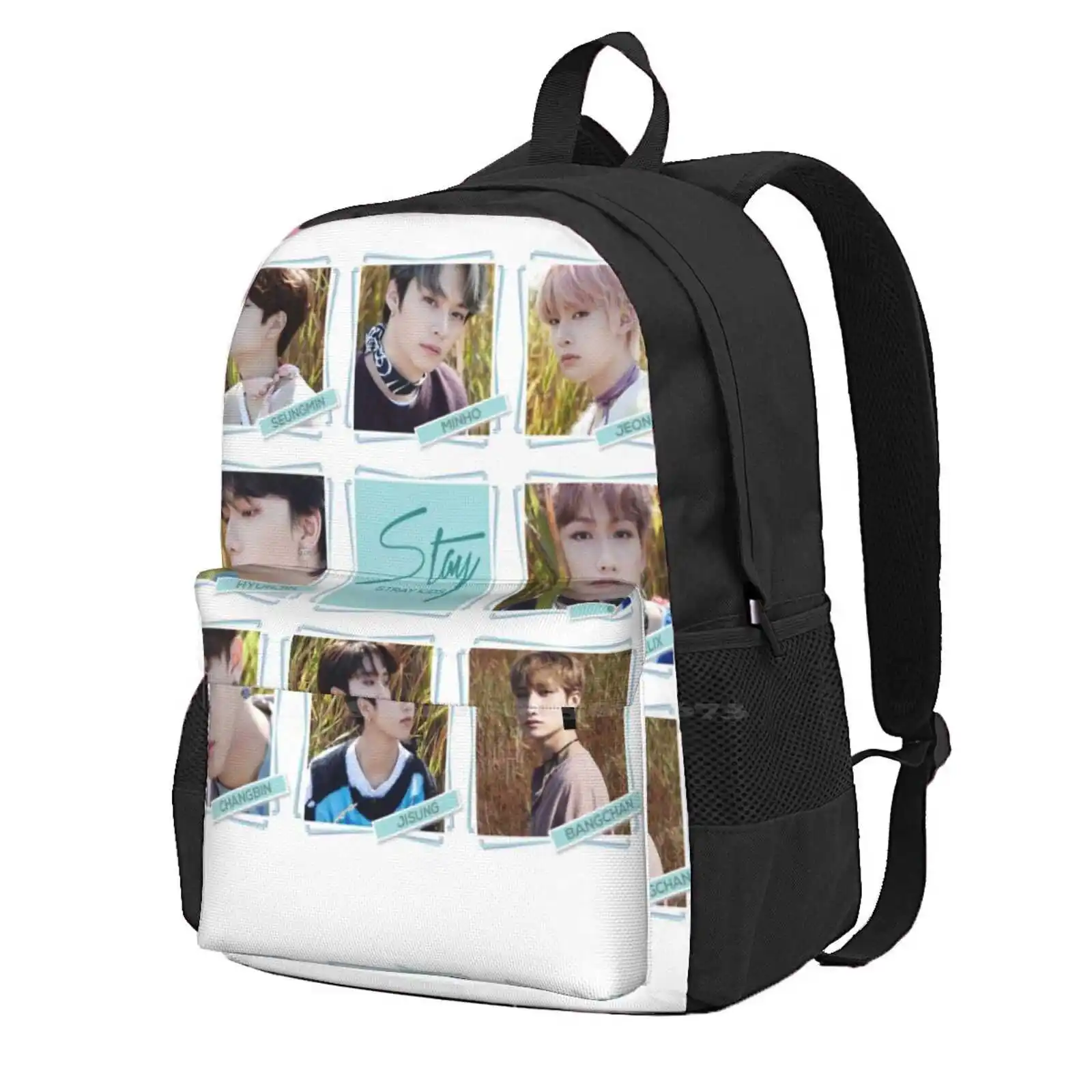 

Stray Kids-Levanter Large Capacity School Backpack Laptop Bags Kpop Korean Stray Kids Straykids Stay Minho Leeknow Seungmin