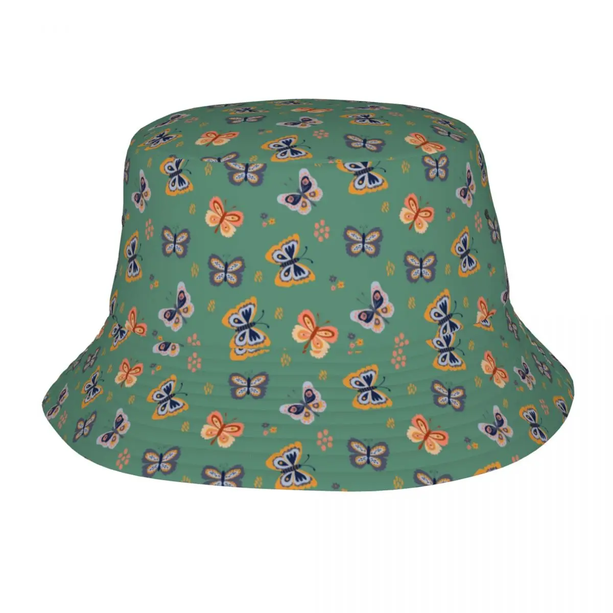 

Панама с милыми бабочками и бесшовным рисунком для мужчин и женщин, модная летняя уличная Кепка от солнца, рыбака