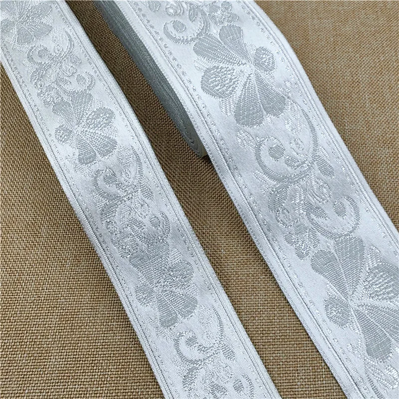 Тканая жаккардовая лента с цветочной отделкой 10 ярдов 3 см или 5