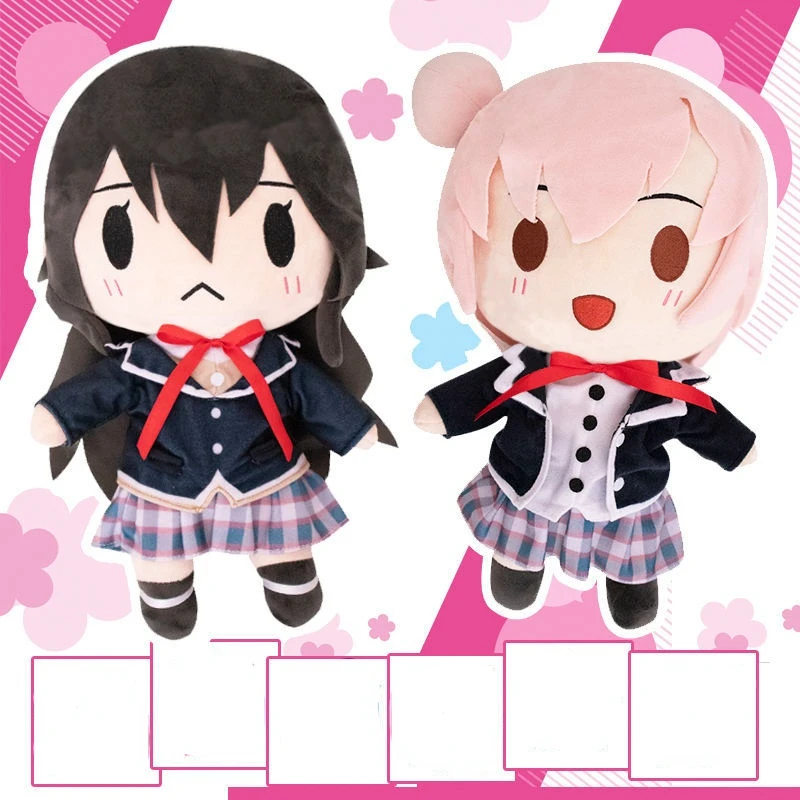 

36CM Anime My Youth Love Story Yukinoshita Yukino Plush Doll Anime Yuigahama Yui Plush Toys Dolls Carton Peripheral Toys Gifts