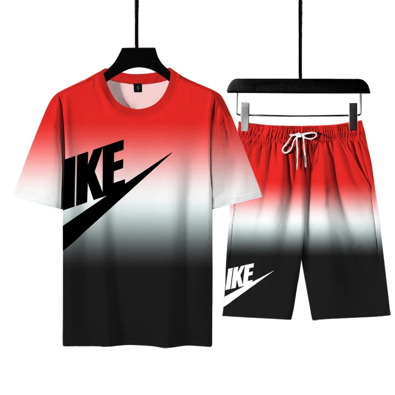 

Trendyol Hip Hop Vintage Oversized T Shirt Sportswear Set Comfortable Breathable Fashion Jogging Shorts + Short Sleeves 2 Pieces
