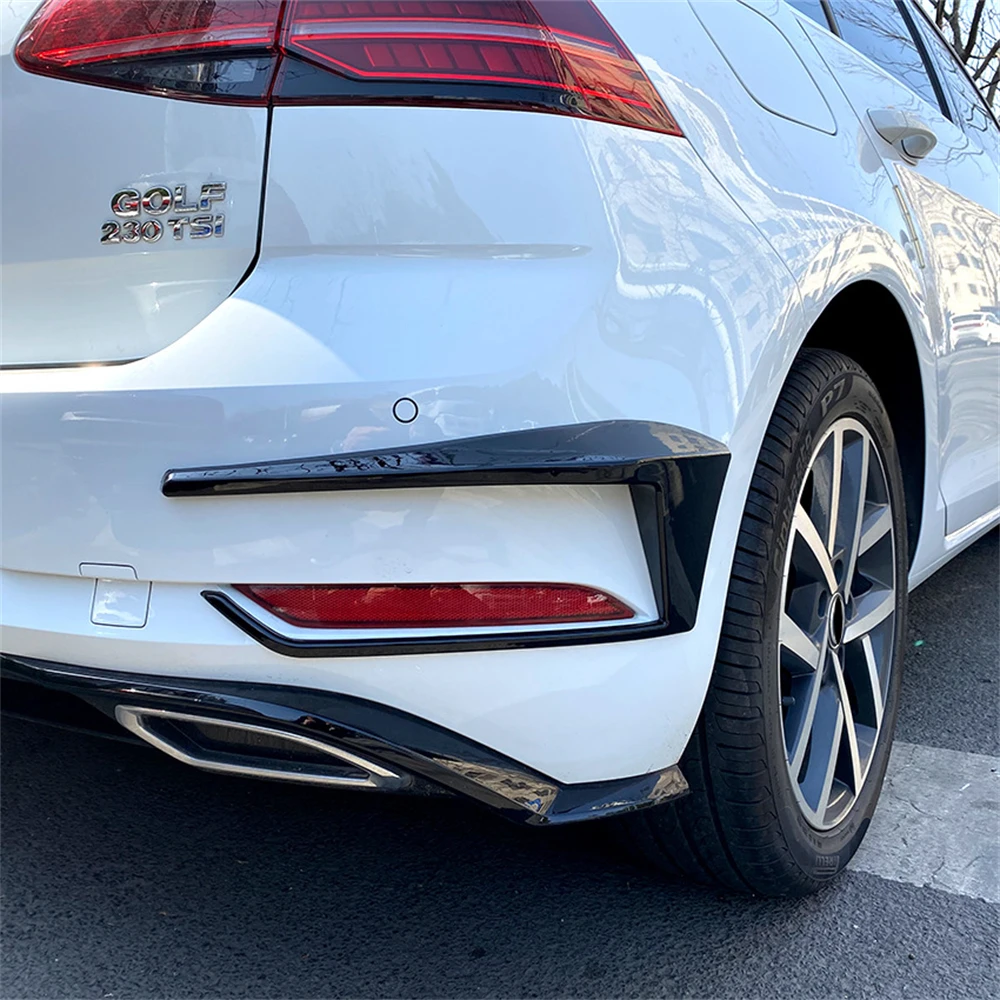 Сплиттер для заднего бампера VW Golf 7,5 MK7.5 GTI R Rline 2017-2020, утюжок R400, задний ветровой нож, модификация внешнего вида/заднего фонаря