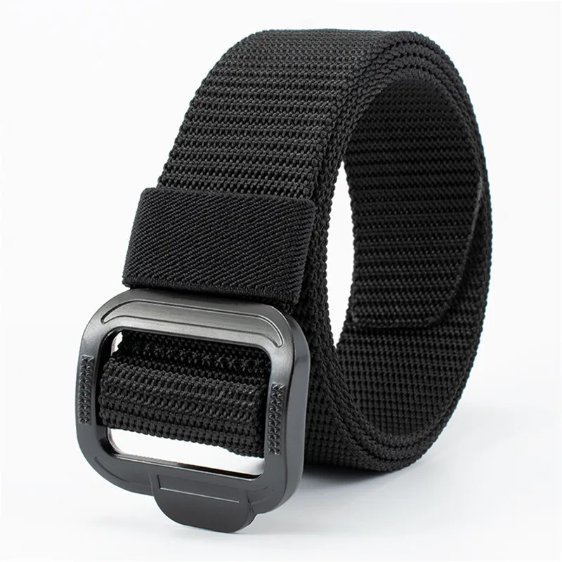 

2023 New Outdoor Men Tactical Belt Nylon Alloy Buckle Smooth Breathable Military Canvas Pants Youth Student Belt