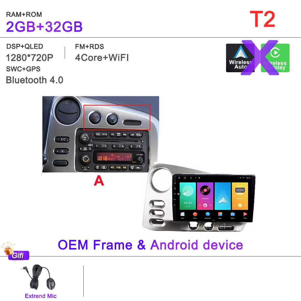 

Android 15 для Toyota Matrix E130 E140 2002 2003 2004 2005 2006, мультимедийный DVD-навигатор, GPS-плеер, автомобильный монитор Carplay, радио
