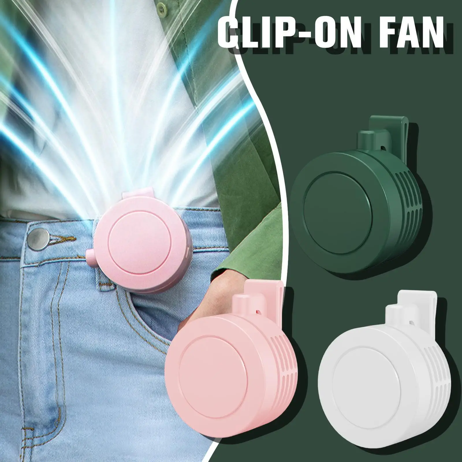 

Mini Clip Fan Neck Fan Vaneless Portable Outdoor 360 Adjustable Wind Personal Fan Ventilador Usb Portable Air Conditioner