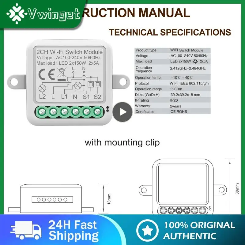 

Timer Mini Switch Module Universal Breaker Mini Wifi Switch 1 2 3 4 Gang Wifi Energy Monitor Switch Timer Relay Automation 10a