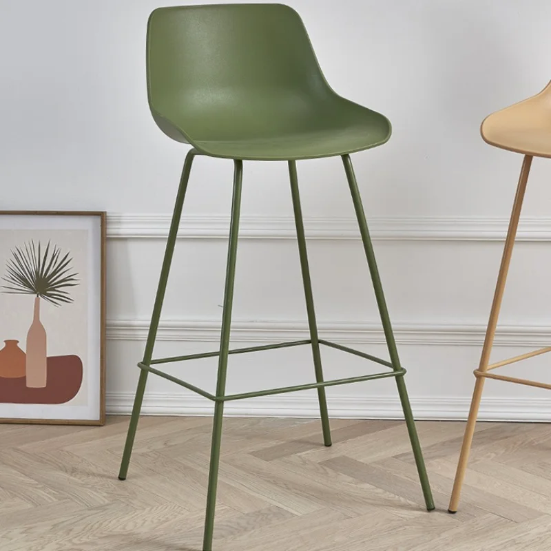 

Minimalist Modern Dining Chairs Backrest Balcony Nordic Metal Dining Chairs Creative Household Sillas Comedor Furniture WZ50DC