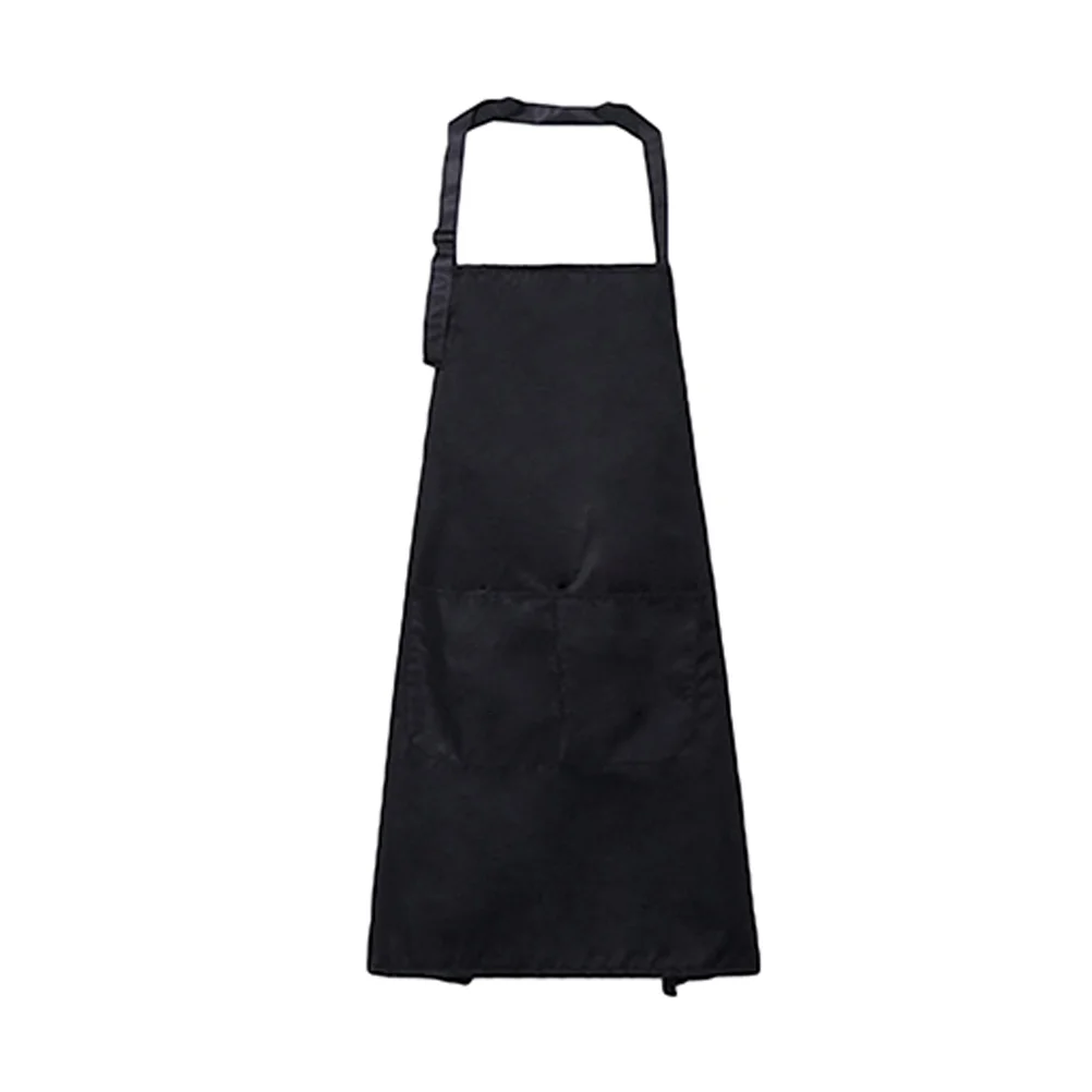 Oil- Proof Pinafore Unisex Black Apron Aprons Adults Oil-proof Waterproof Bibs Cooking Hanging Neck