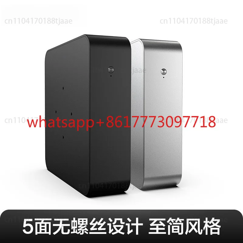 Фото Полностью алюминиевый корпус Mini ITX, блок питания DC-ATX, настольный компьютер для сборки своими руками, компактный корпус с горизонтальной интегрированной графикой. №1