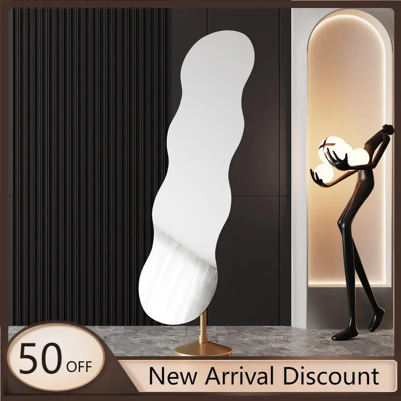 

Асимметричное художественное зеркало, эстетическое асимметричное зеркало в современном стиле для комнаты, макраме, асимметричное зеркало,...