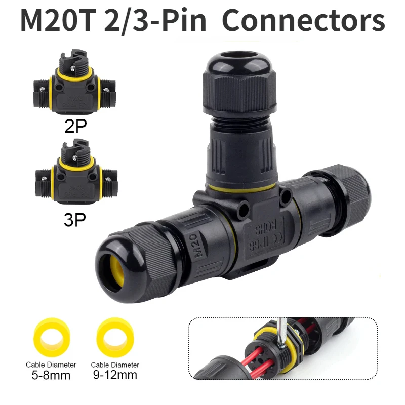 IP68 наружная электрическая распределительная коробка водонепроницаемый разъем