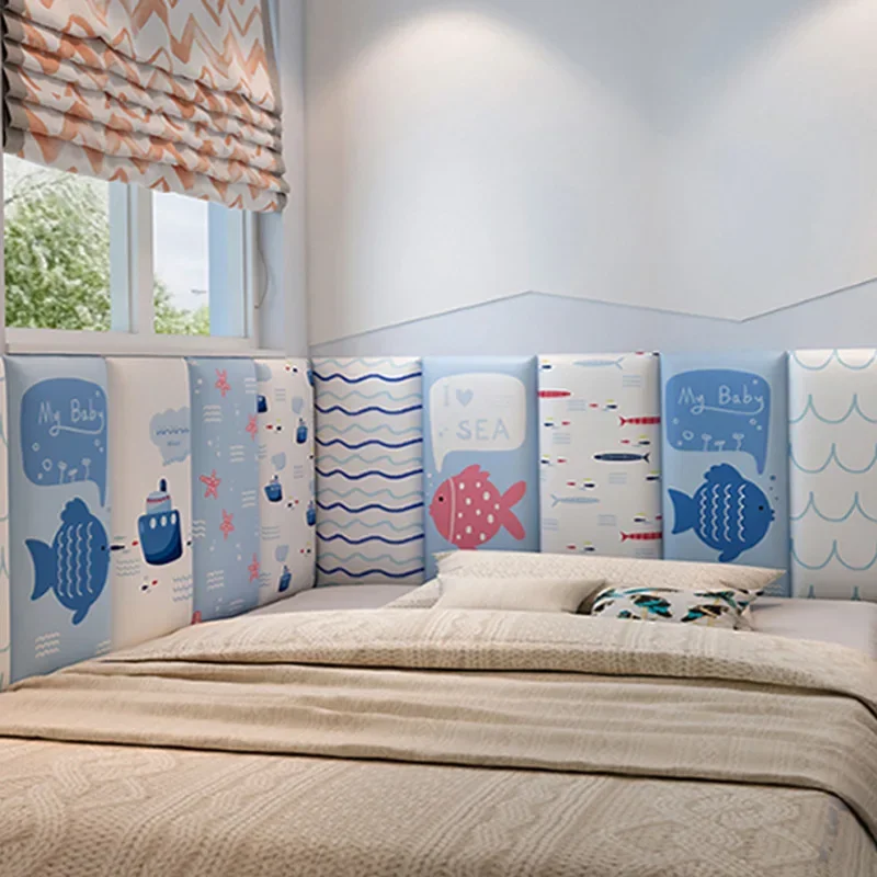 Изголовье кровати татами фон стена мягкий рюкзак детская комната противоударная