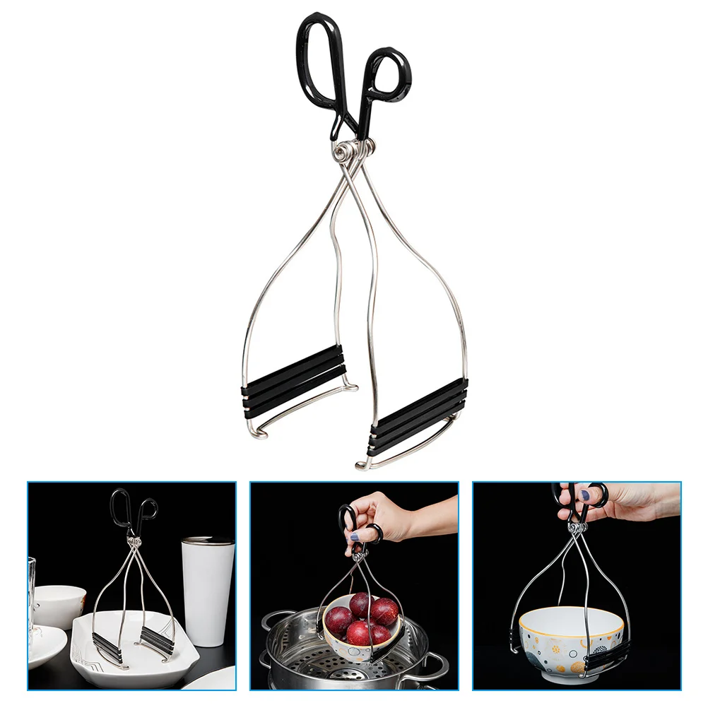 

Gripper Pan Hot Clip Plate Bowl Clamp Anti Pizza Retriever Tongs Dish Scalding Bowls Clips Folding Baking Pot Handle Holder