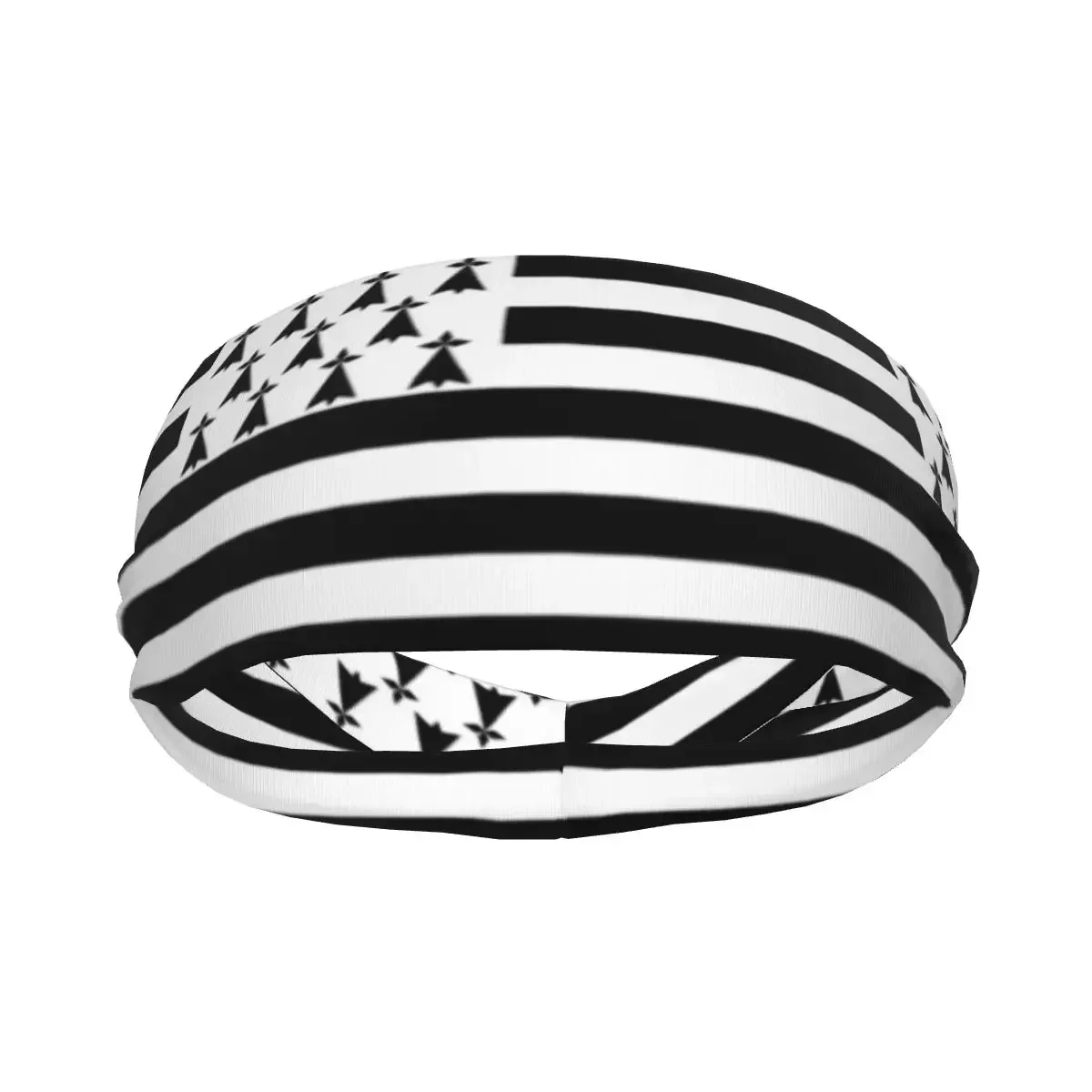 Эластичная Повязка на голову с флагом Бретани повязка для йоги обруч волос