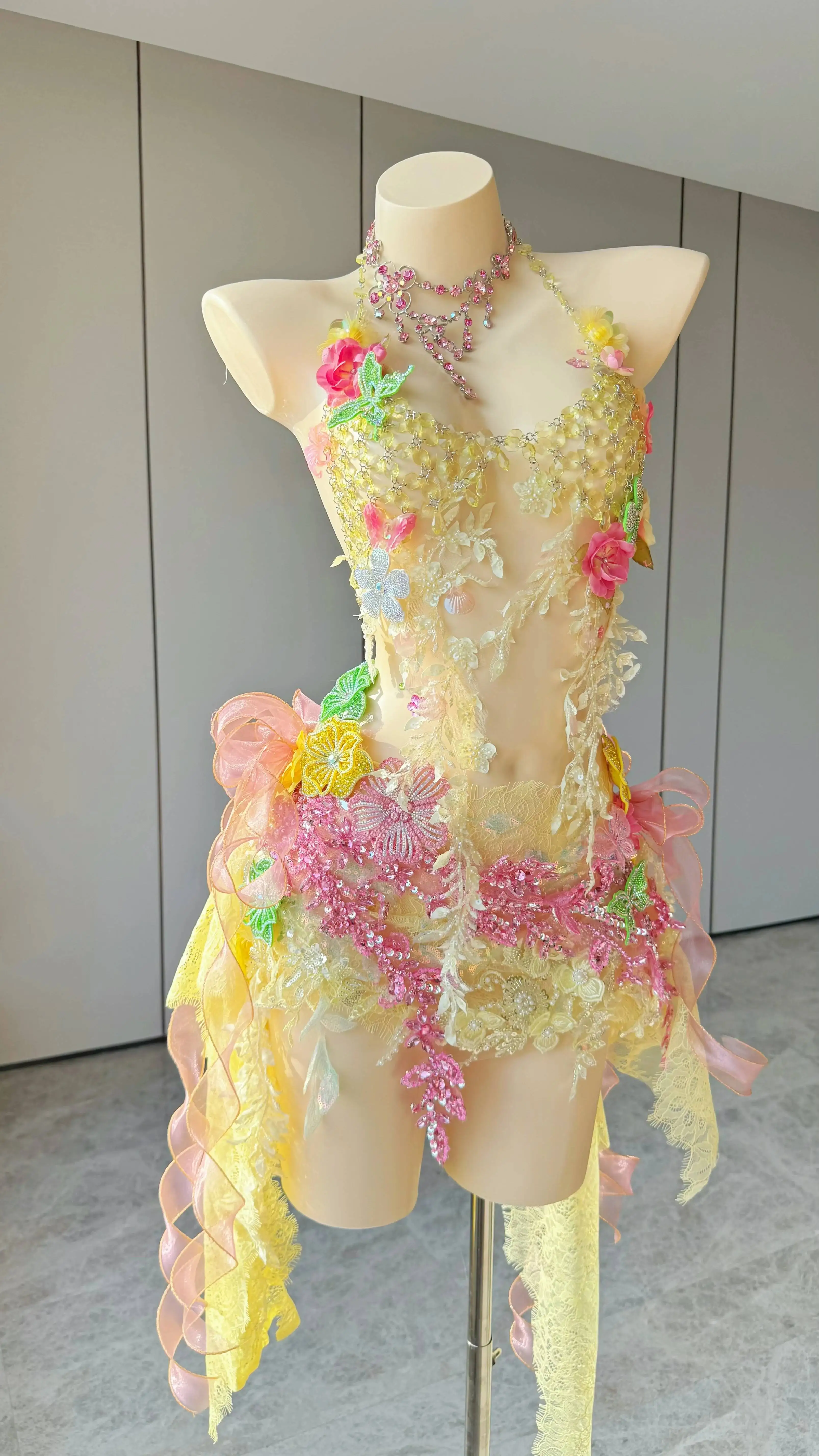 Платье ZIWU Design Milk And Peach с фантазийной юбкой-бабочкой и поясом, эротический комплект (art.: 3920dc8a21a04) - 3920dc8a21a04
