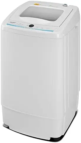 

Portable Washing Machine, 0.9 Cu.ft Compact Washer With LED Display, 5 Wash Cycles, 2 Built-in Rollers, Space Saving Full-Automa