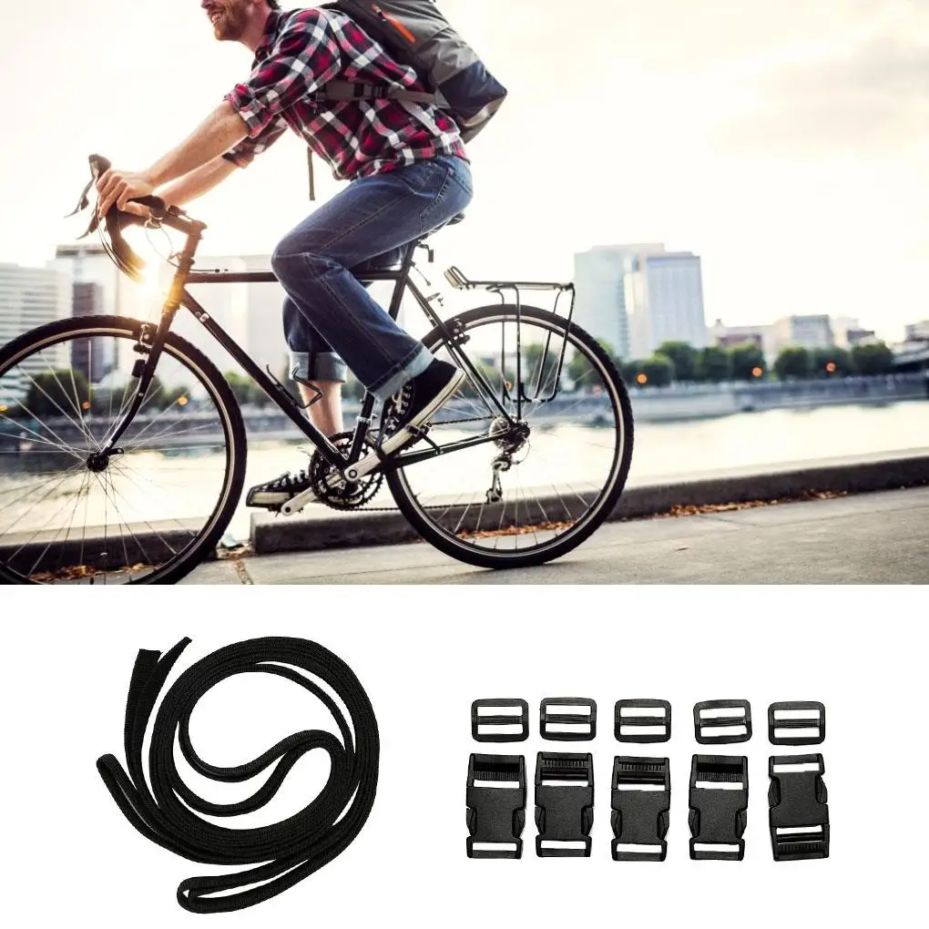 

Нейлоновая лента с пластиковой пряжкой, черный ленточный ремешок с 5 застежками, домашняя нейлоновая лента