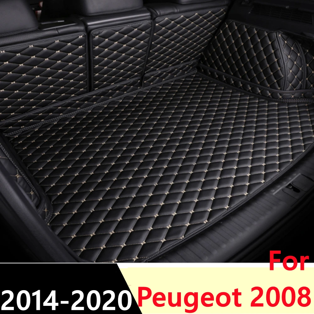 

Коврик для багажника автомобиля для Peugeot 2008, 2014-2020, для любой погоды, XPE, кожаный, под заказ, задний Чехол для груза, коврик, подкладка для багаж...
