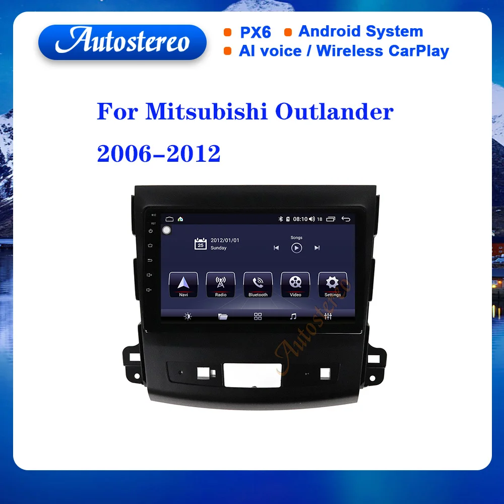 

Автомагнитола для Mitsubishi Outlander 2006-2012, Android, GPS-навигация