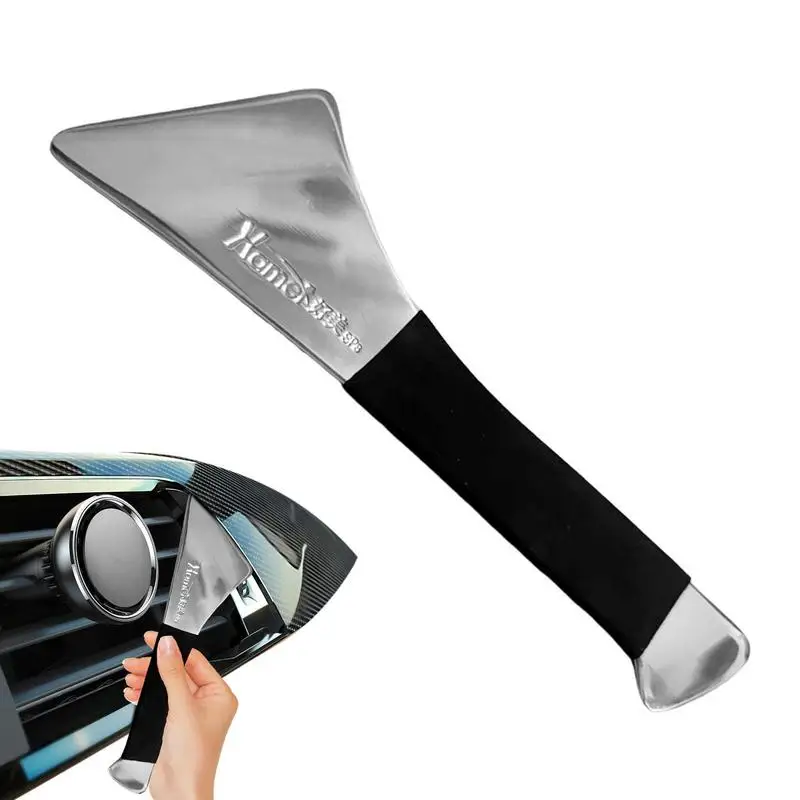 

Small Pry Bar Center Console Removal Tool Extra Strength Steel Pry Bar For Center Console Rearview Mirror Anti-skid Plate