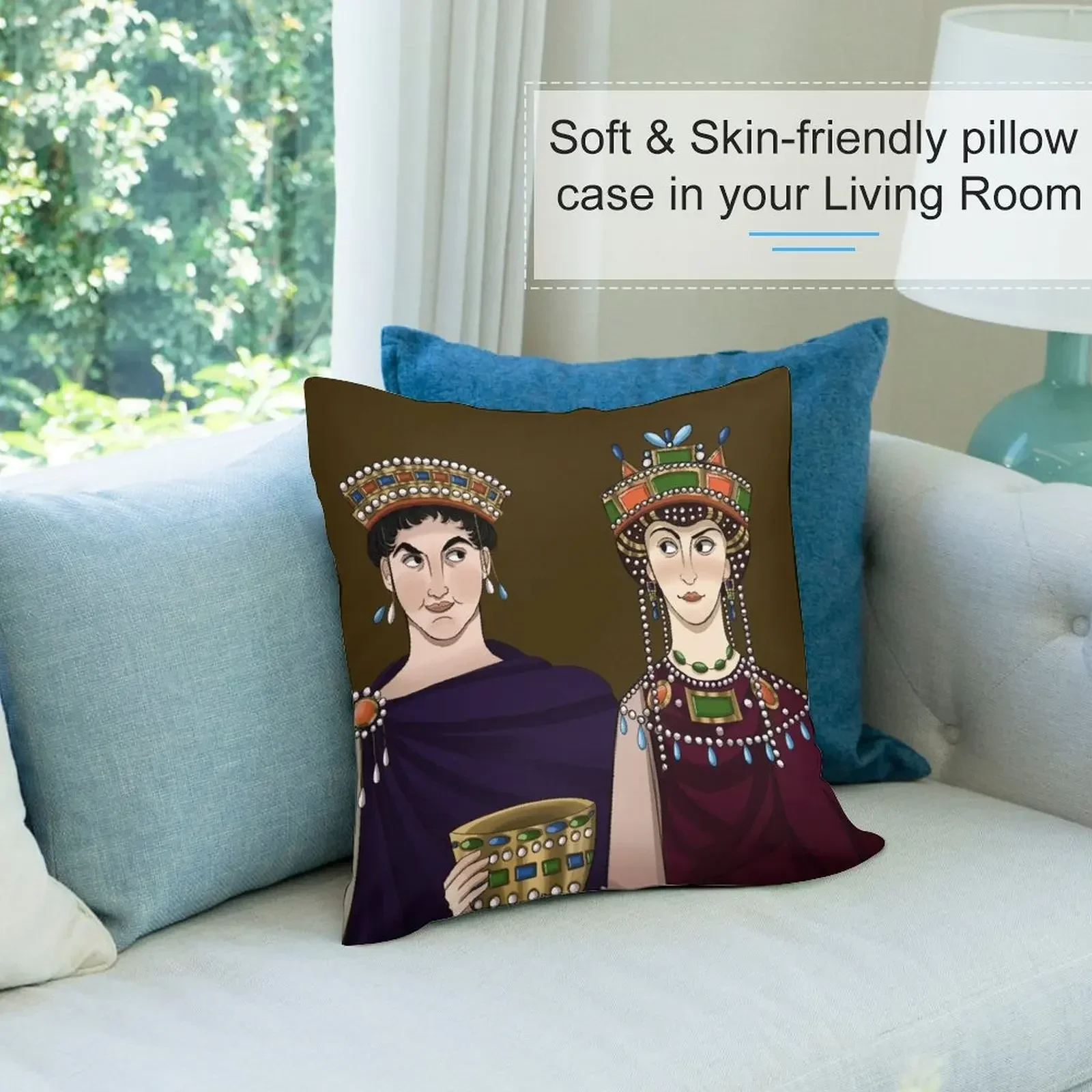 Наволочка Justinian I and Theodora полиэстер