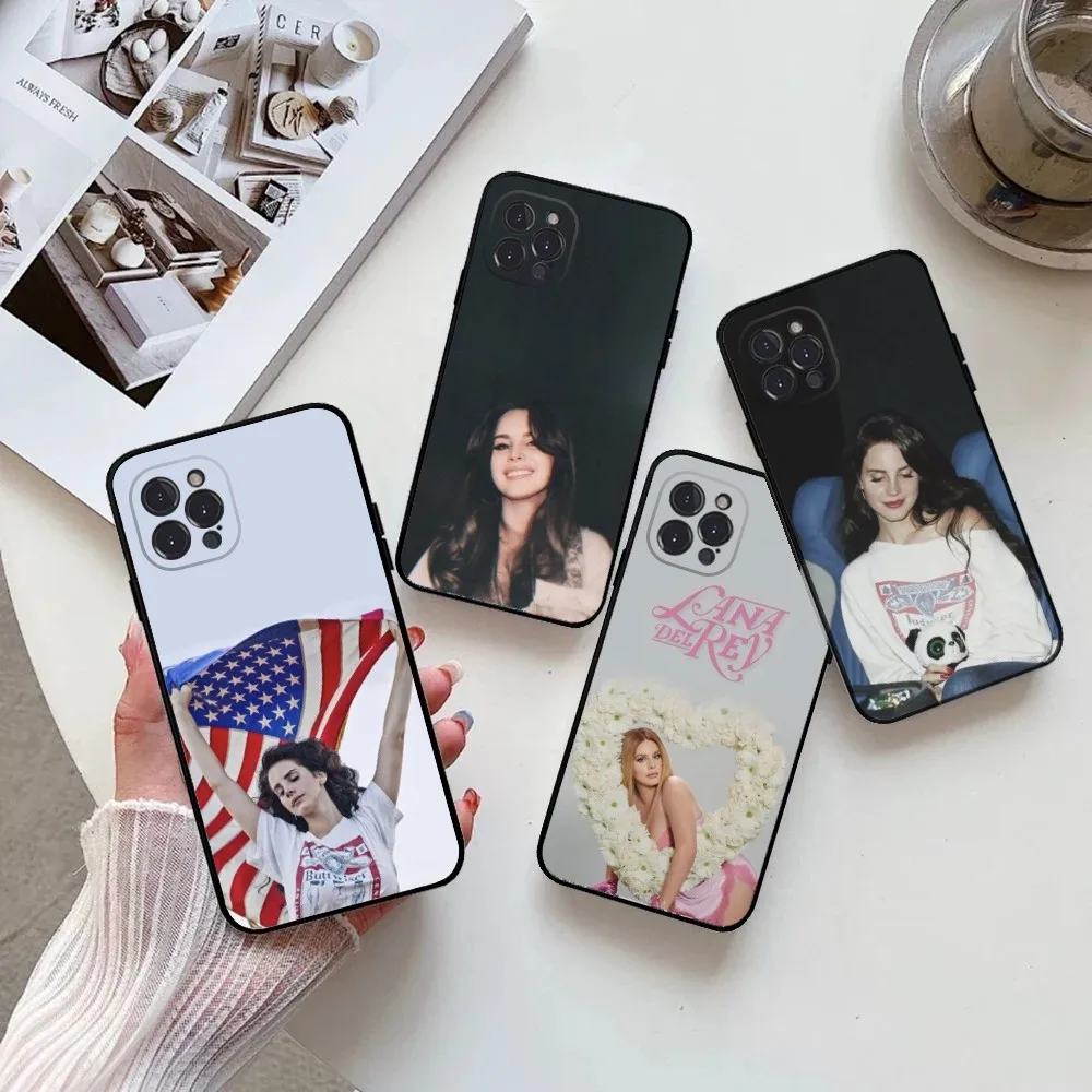 Чехол для телефона Singer L-Lana Del R-Rey IPhone 15 14 13 12 11 Pro Max Mini 8 7 Plus SE2 X XR XS MAX мягкие