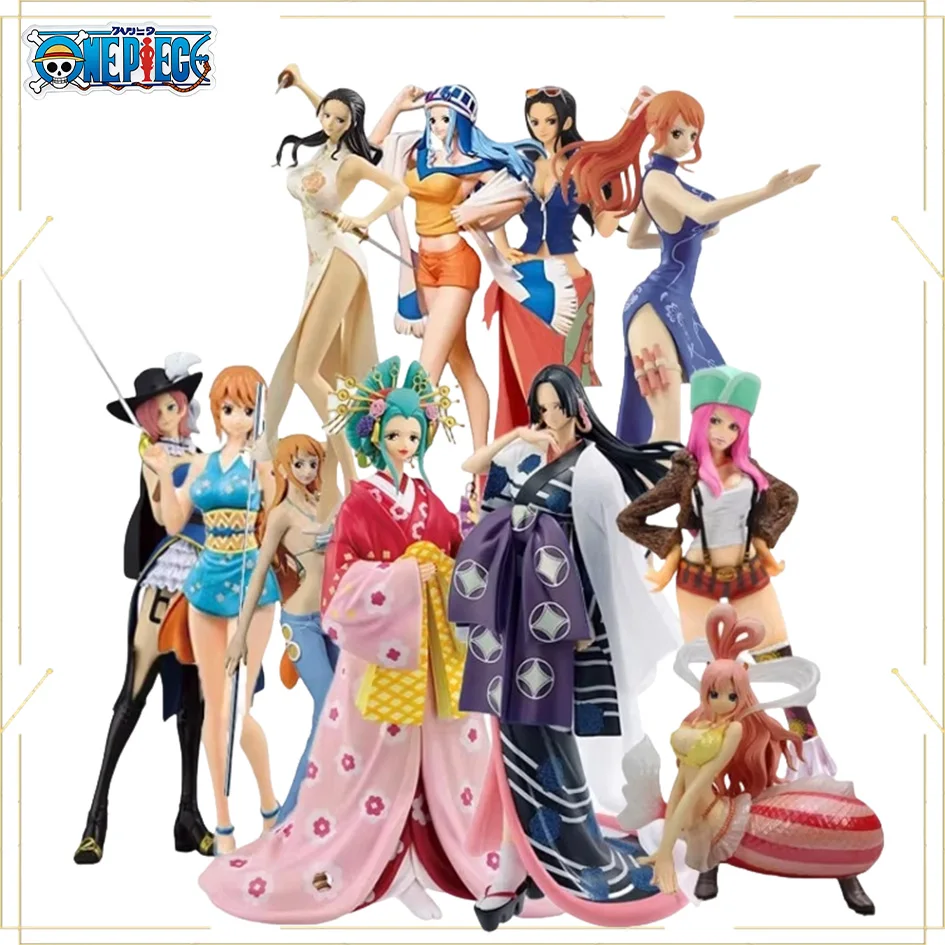 Фото Официальная оригинальная подвижная фигурка Нами из One Piece от BANDAI, классическая коллекционная модель аниме-персонажа для фанатов и коллекционеров. №1