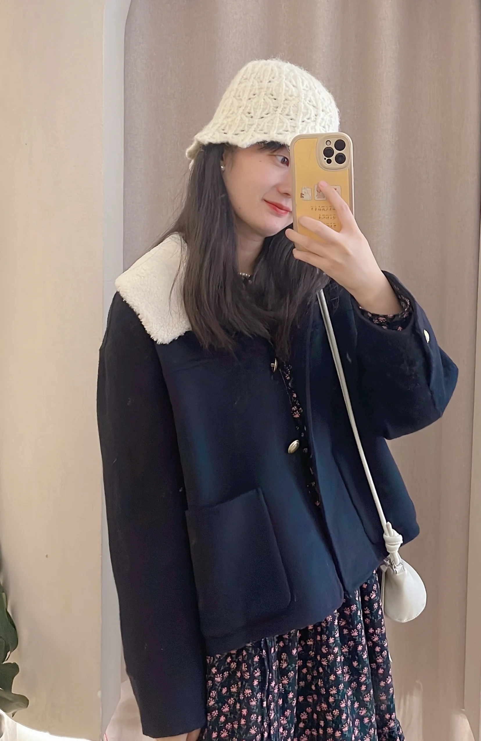 ЮМ в наличии Non-F Товары! Остров Южной Кореи домашняя шерстяная куртка с