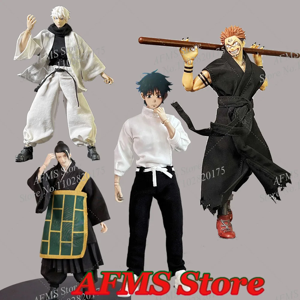 1/12 мужской Солдат аниме Ryomen Sukuna Okkotsu Yuta Geto Suguru cassocks Satoru Gojo боевой костюм подходит