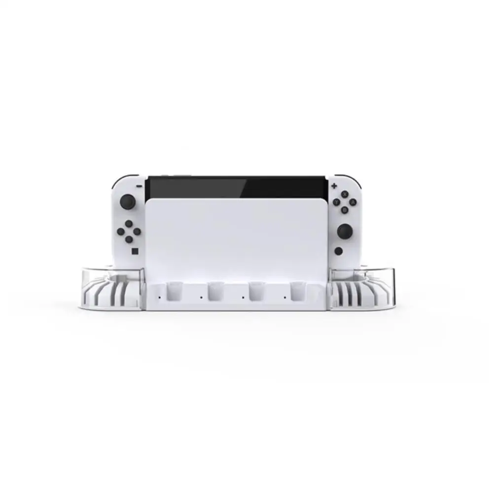 

For Ns - Handle Charger Stand Dock For Switch Gaming Accessories With U-shaped Game Card Holder For Switch Oled