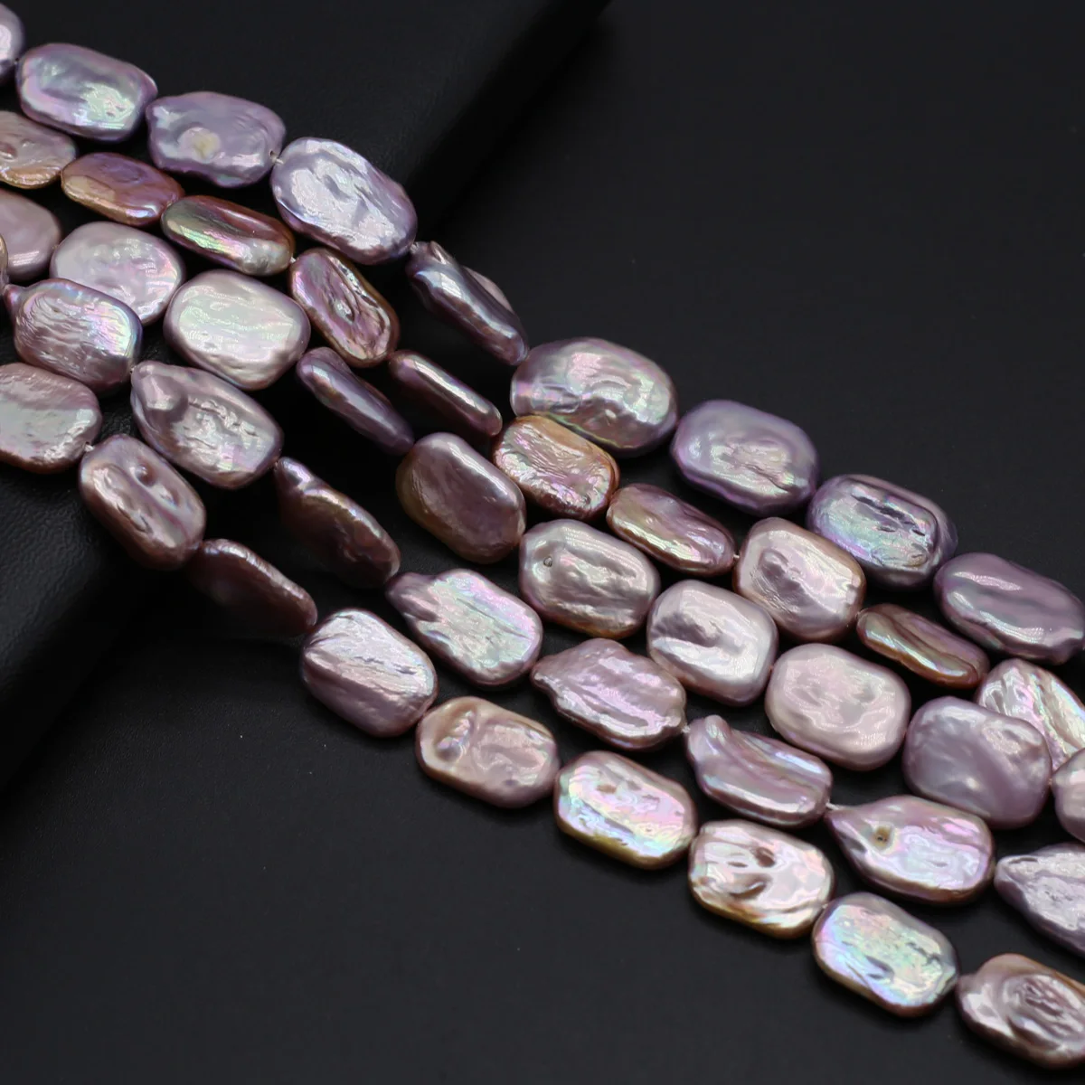 

Irregular Purple Baroque Pearl Beads Elegant Natural Freshwater Pearl Beads DIY Necklace Bracelet Accessories 15x18mm