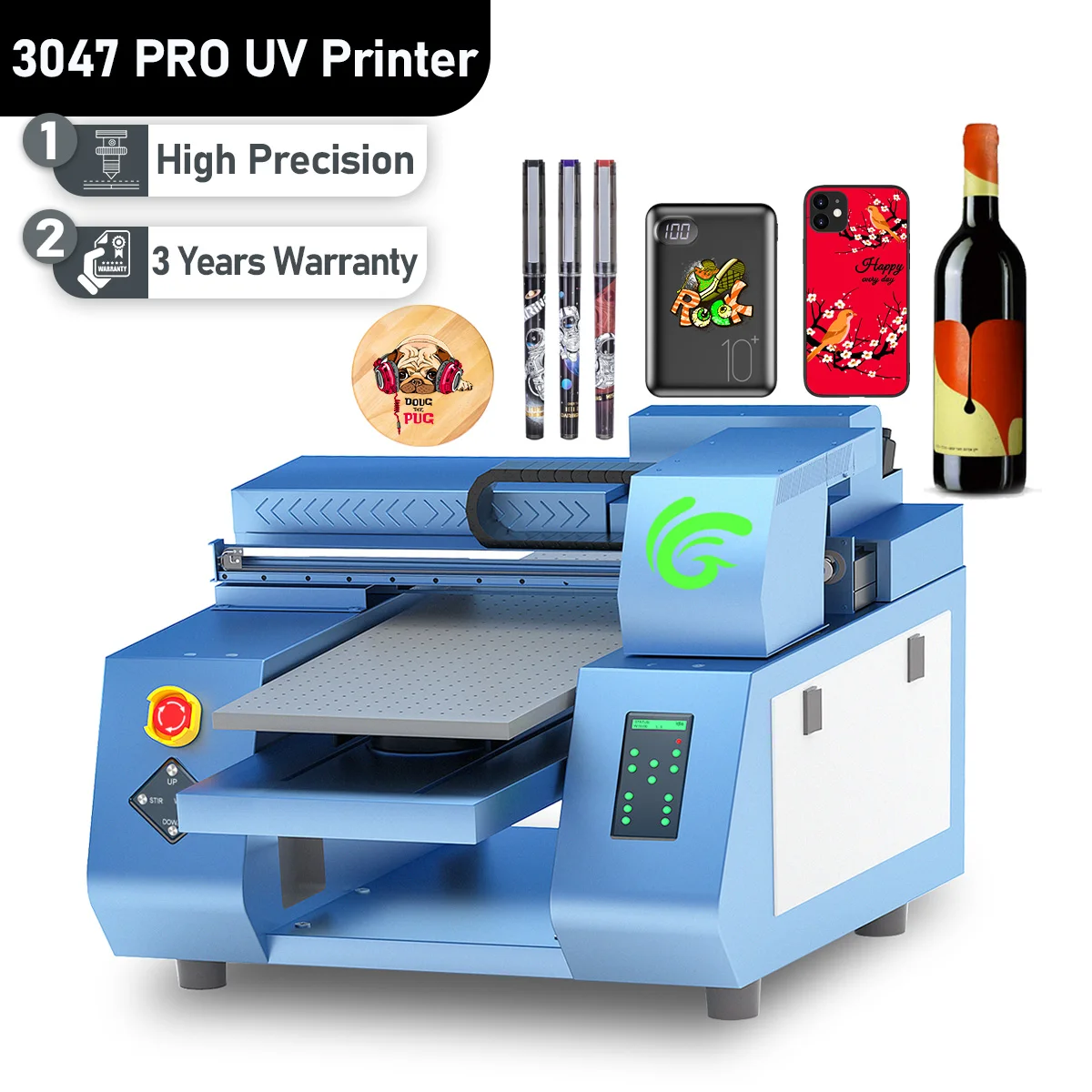 

UV Printer A3 XP600 Multifunction Flatbed Printing Machine UV LED Printer For Phone Case Cylinder Wood Glass Candles Acrylic