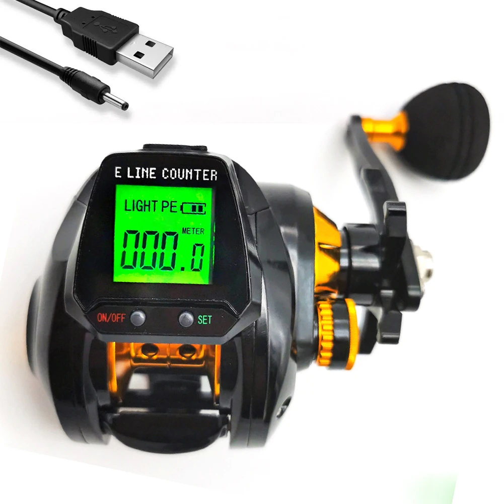 

Dual Spools Fishing Reel with Accurate Line Counter and 63 1 Gear Ratio Magnetic Brake System and Bite Alarm Included