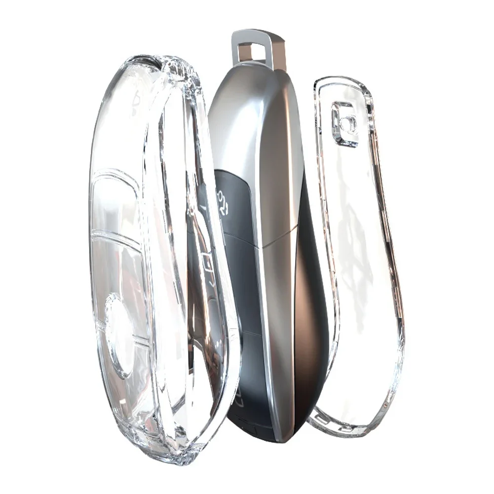 Прозрачный чехол из ТПУ для автомобильного ключа Mercedes Benz E C S GLC Class E200 E400 E63 W213 S550 S560