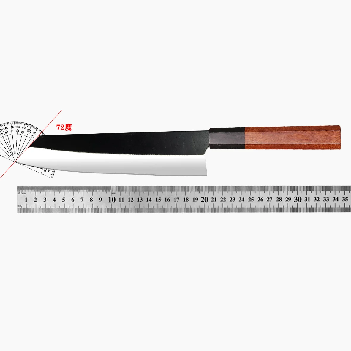 Японский нож Кирицуке с восьмиугольной ручкой кухонные ножи шеф-повара Gyuto