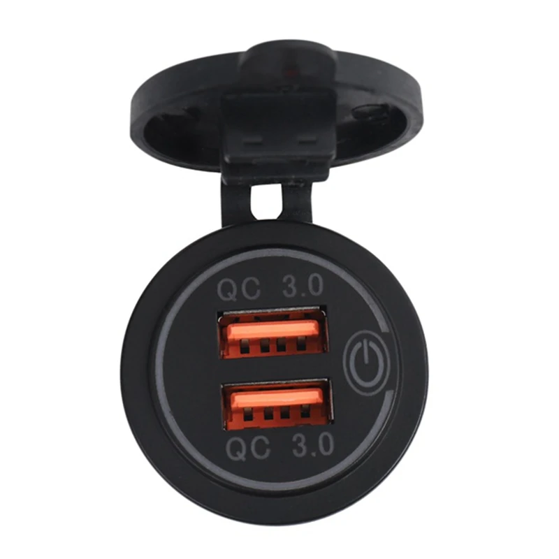 2 шт. быстрое зарядное устройство QC3.0 с двумя USB-портами автомобильное розетка для