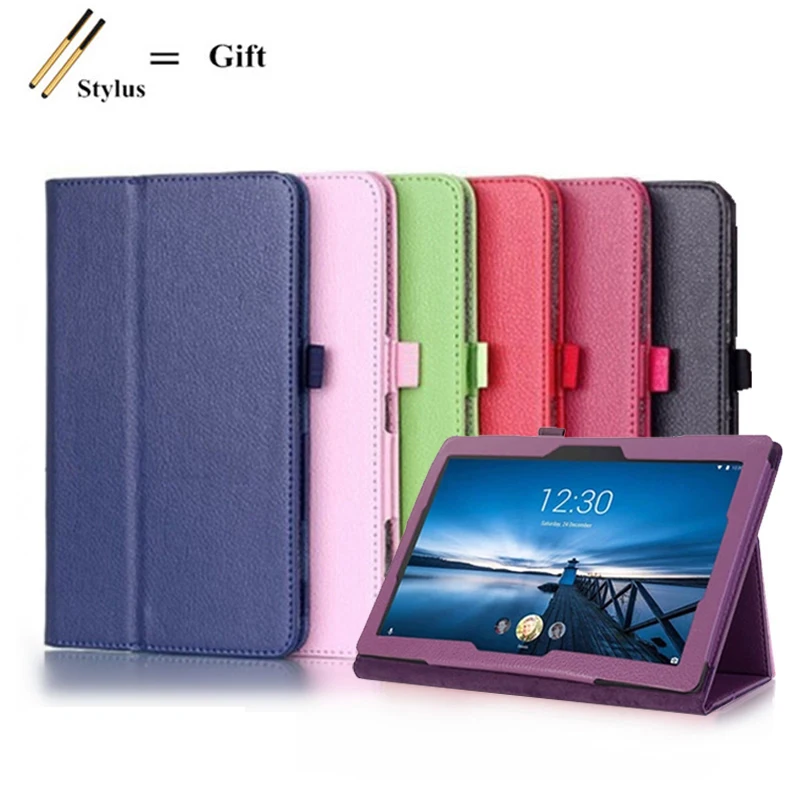 

Чехол для Lenovo Tab 6 2021, чехол для Lenovo Tab 6, откидная подставка, чехол для планшета Lenovo Tab 6, защитный чехол + ручка