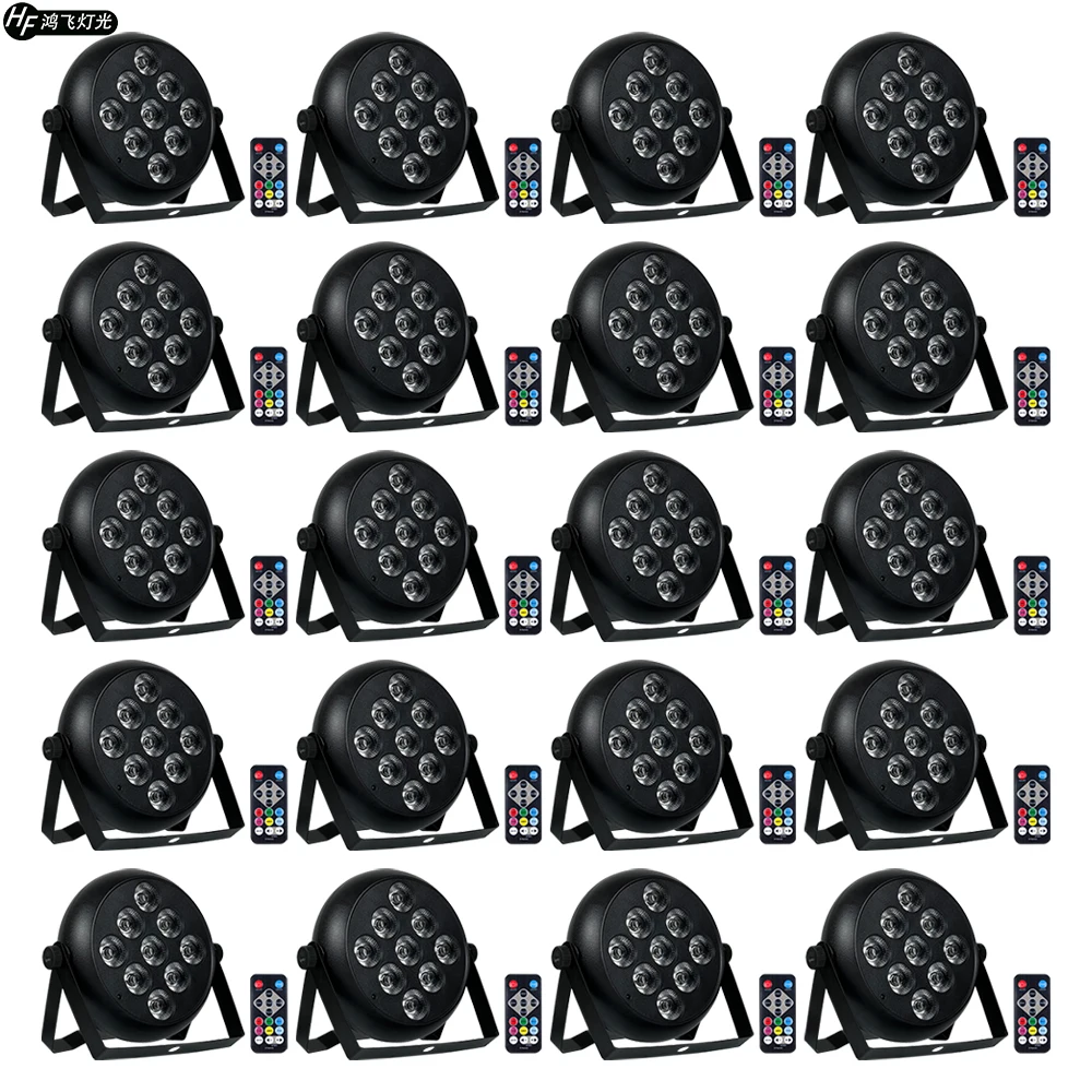 

20 PCS/Lot 9x12w RGBW 4in1 Led Par Light Stage Mini Flat Par Light DJ Wash Light Strobe Light With Remote